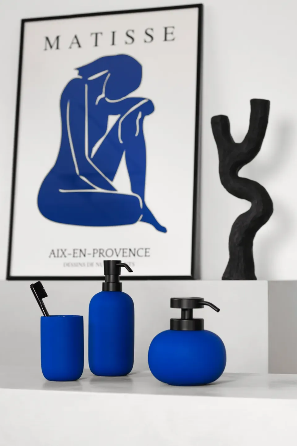 Mette Ditmer Dispensador de jabón Lotus, Cobalt Azul