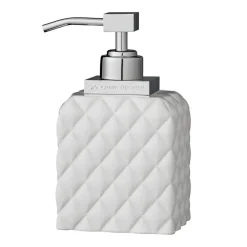 Discount Lene Bjerre Dispensador de jabón Portia, blanco-plata PlateadoBlanco