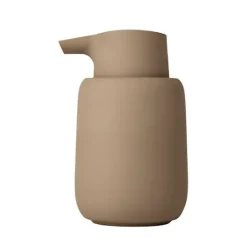 Discount Blomus Dispensador de jabón Sono, cerámica Ø8,5 cm, Marrón