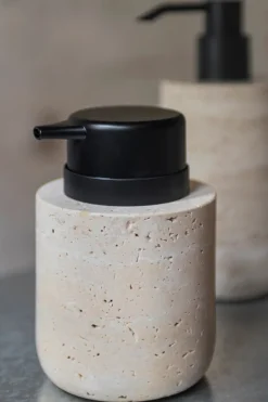 Online Mette Ditmer Dispensador de jabón Travertine 12,5 cm, Linen Beige