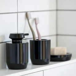 Outlet Zone Denmark Dispensador de jabón Zone Suii 12,4 cm, Black Negro