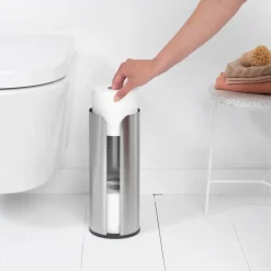 Online Brabantia Dispensador de rollos de papel higiénico ReNew , Matt steel Plateado