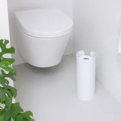 Brabantia Dispensador de rollos de papel higiénico ReNew , White Blanco
