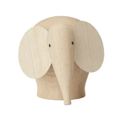 Clearance Woud Elefante de madera Nunu, Medium Marrón