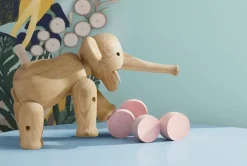 Outlet Kay Bojesen Denmark Elefante grande Kay Bojesen, Roble Marrón