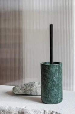 Outlet Mette Ditmer Escobilla de baño Marble 36 cm, Dark forest Verde