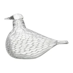 New Iittala Escultura Birds by Toikka, Paloma de la paz TransparenteBlanco