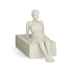 Best Kähler Escultura con mensaje Character, The attentive one Blanco