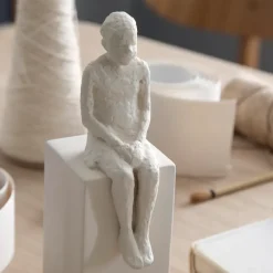New Kähler Escultura con mensaje Character, The dreamer Blanco