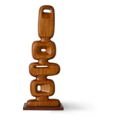 Online HKliving Escultura de madera tallada a mano 71 cm, Brown Marrón