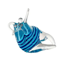 Hot Kosta Boda Escultura de vidrio KE Badlycka, turquesa-azul TurquesaAzul