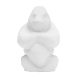 Kosta Boda Escultura Gabba Gabba Hey 120 mm, Cloudy white Blanco