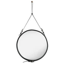 Outlet GUBI Espejo Adnet Circulaire M, negro PlateadoNegro
