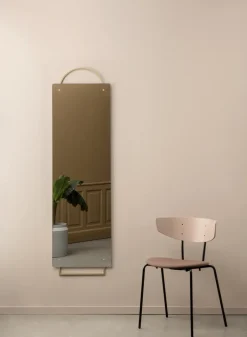 Sale Ferm Living Espejo Adorn 159x45 cm, Latón Color dorado