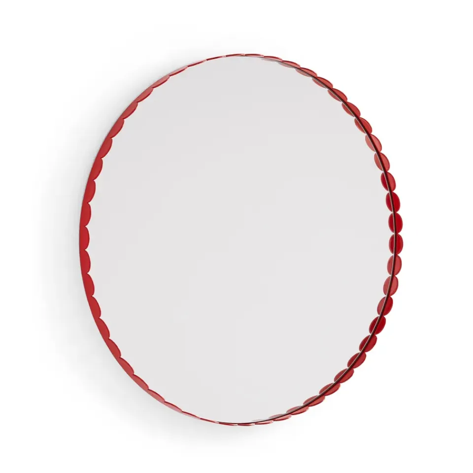 HAY Espejo Arcs Mirror Ø60 cm, Red Rojo