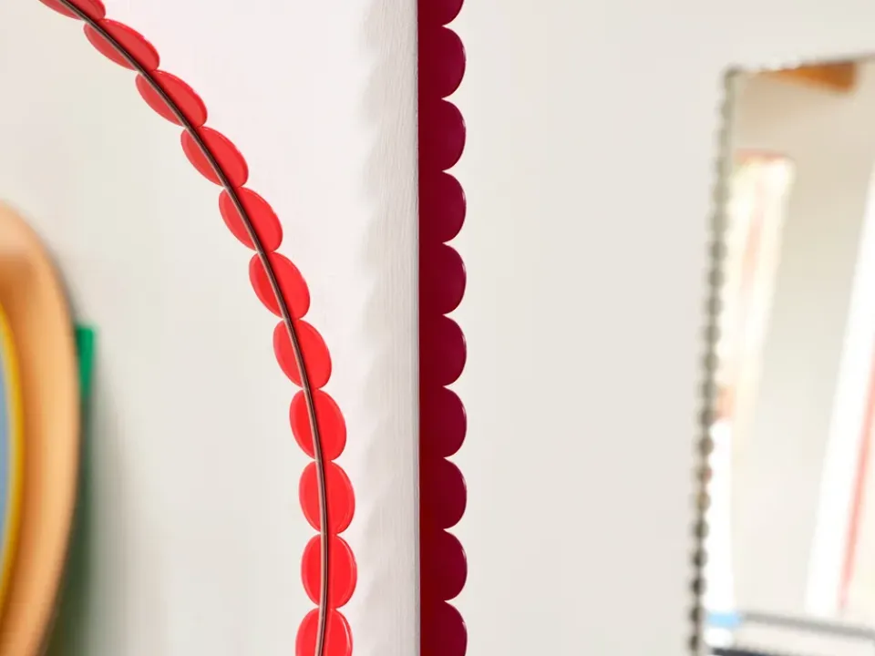 HAY Espejo Arcs Mirror Ø60 cm, Red Rojo