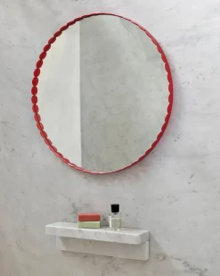 HAY Espejo Arcs Mirror Ø60 cm, Red Rojo