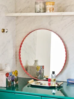 HAY Espejo Arcs Mirror Ø60 cm, Red Rojo