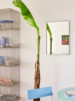 HAY Espejo Arcs Mirror Rectangle S 43,5x61,5 cm, Acero inoxidable Plateado