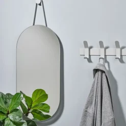 Online Zone Denmark Espejo A-Wall Mirror, Soft grey, large Gris