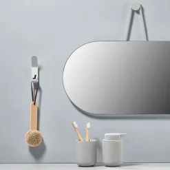 Online Zone Denmark Espejo A-Wall Mirror, Soft grey, large Gris