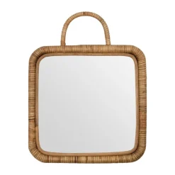 Outlet Meraki Espejo con marco Baki 28x28 cm, Natur Beige