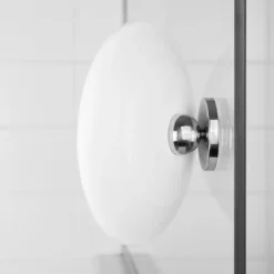 Clearance Bosign Espejo de maquillaje AirMirror x10 desmontable con ventosa, Ø16,5 cm Blanco