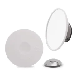 Discount Bosign Espejo de maquillaje AirMirror x20 desmontable con ventosa, Ø11,2 cm Blanco