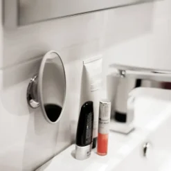 Discount Bosign Espejo de maquillaje AirMirror x20 desmontable con ventosa, Ø11,2 cm Blanco