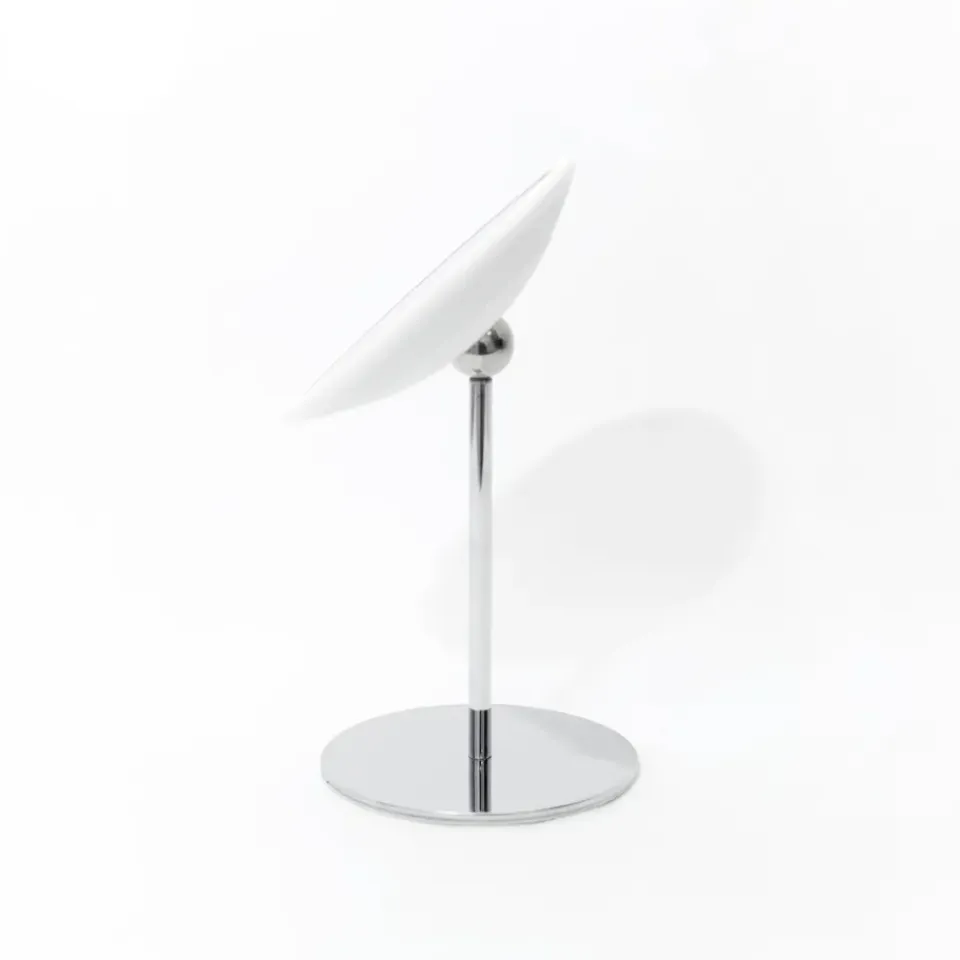New Bosign Espejo de mesa AirMirror x5 desmontable magnético, Ø16,5 cm Blanco