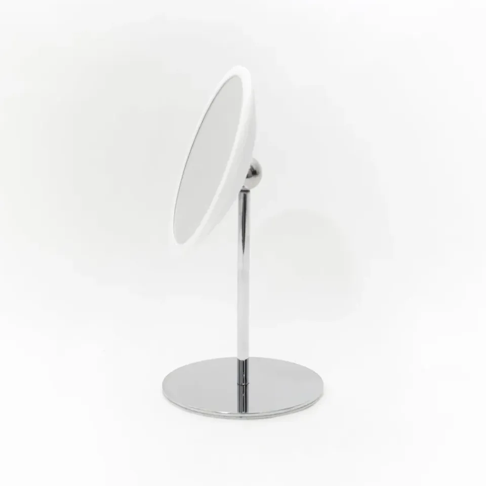 New Bosign Espejo de mesa AirMirror x5 desmontable magnético, Ø16,5 cm Blanco