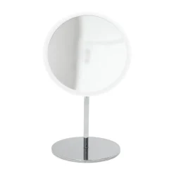 Clearance Bosign Espejo de mesa AirMirror x15 desmontable magnético, Ø16,5 cm Blanco