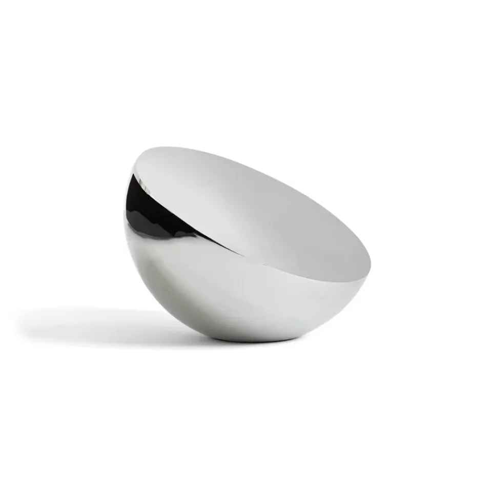 Outlet New Works Espejo de mesa Aura, Acero inoxidable Plateado