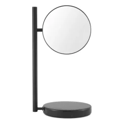 Normann Copenhagen Espejo de mesa de doble cara Pose 21x39 cm, Negro