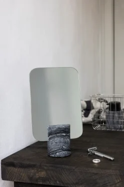 Online Mette Ditmer Espejo de mesa Marble, Black-grey, 30 cm NegroGris