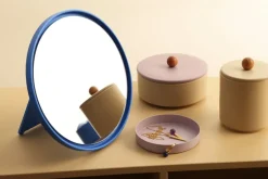 Discount Design Letters Espejo de mesa Mirror Mirror Ø21 cm, Cobalt blue Azul