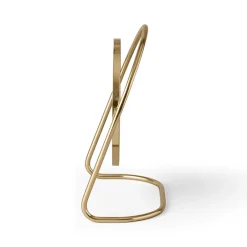 New Audo Copenhagen Espejo de mesa Nimbus 25 cm, Latón pulido Color dorado