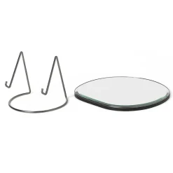 Sale Ferm Living Espejo de mesa Pond, Dark chrome Plateado