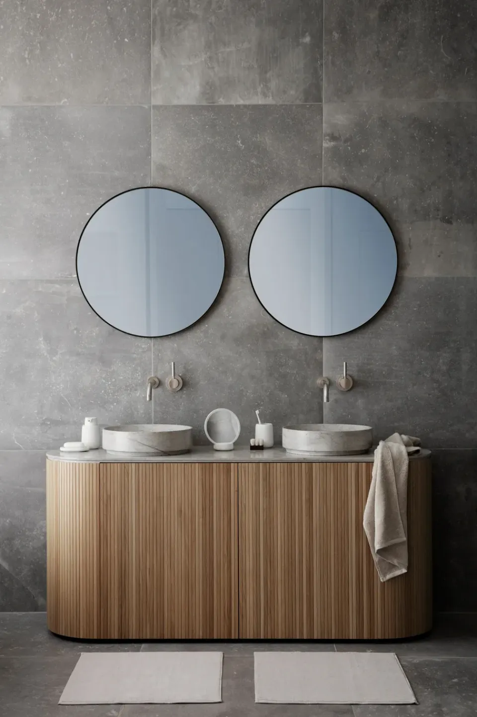 Online Blomus Espejo de mesa Sono Vanity Ø17 cm, Blanco