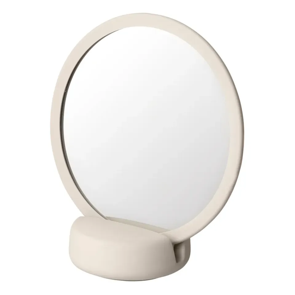 Discount Blomus Espejo de mesa Sono Vanity Ø17 cm, Moonbeam Beige