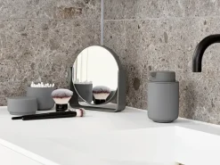 Online Zone Denmark Espejo de mesa Ume con 5x aumento 19x19,5 cm, Grey Gris