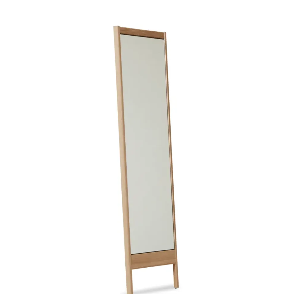 Best Form & Refine Espejo de pared A Line, Roble Blanco