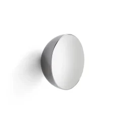 Online New Works Espejo de pared Aura small, Acero inoxidable Plateado