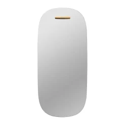 FDB Møbler Espejo de pared I4 Birksø, Oak nature lacquered 50x110 cm Marrón