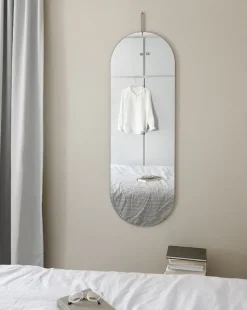 Clearance MOEBE Espejo de pared 133 cm, Stainless steel Plateado