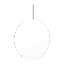 Best MOEBE Espejo de pared Ø70 cm, Stainless steel Plateado