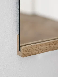 Best MOEBE Espejo de pared rectangular 50x70 cm, Oak Marrón
