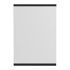 Best MOEBE Espejo de pared rectangular 30x40 cm, Black Negro