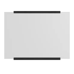 Best MOEBE Espejo de pared rectangular 30x40 cm, Black Negro