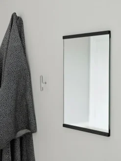 Best MOEBE Espejo de pared rectangular 30x40 cm, Black Negro